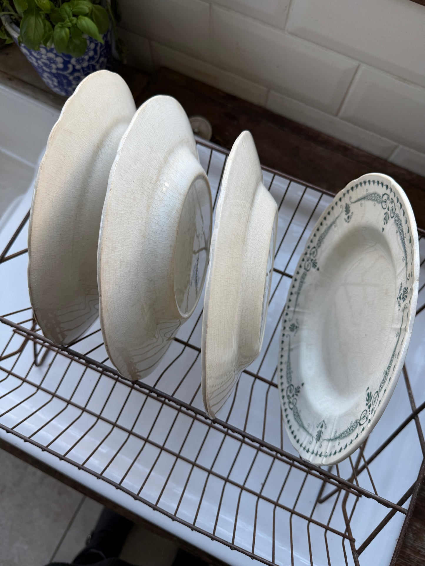 Vintage French dish drainer