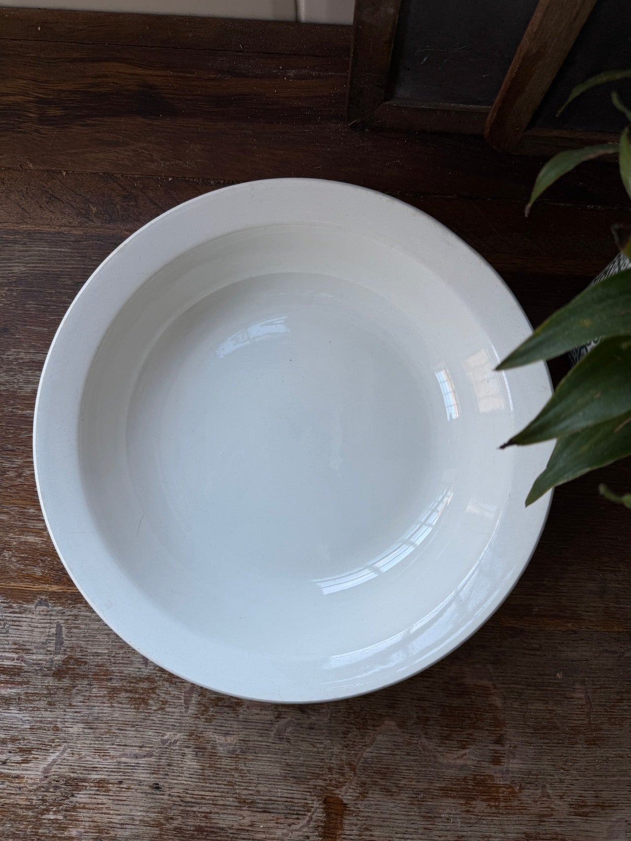 Antique French ironstone serving bowl