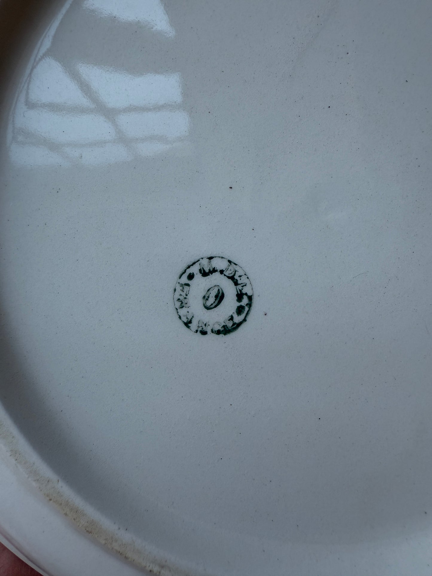 Antique French ironstone serving bowl