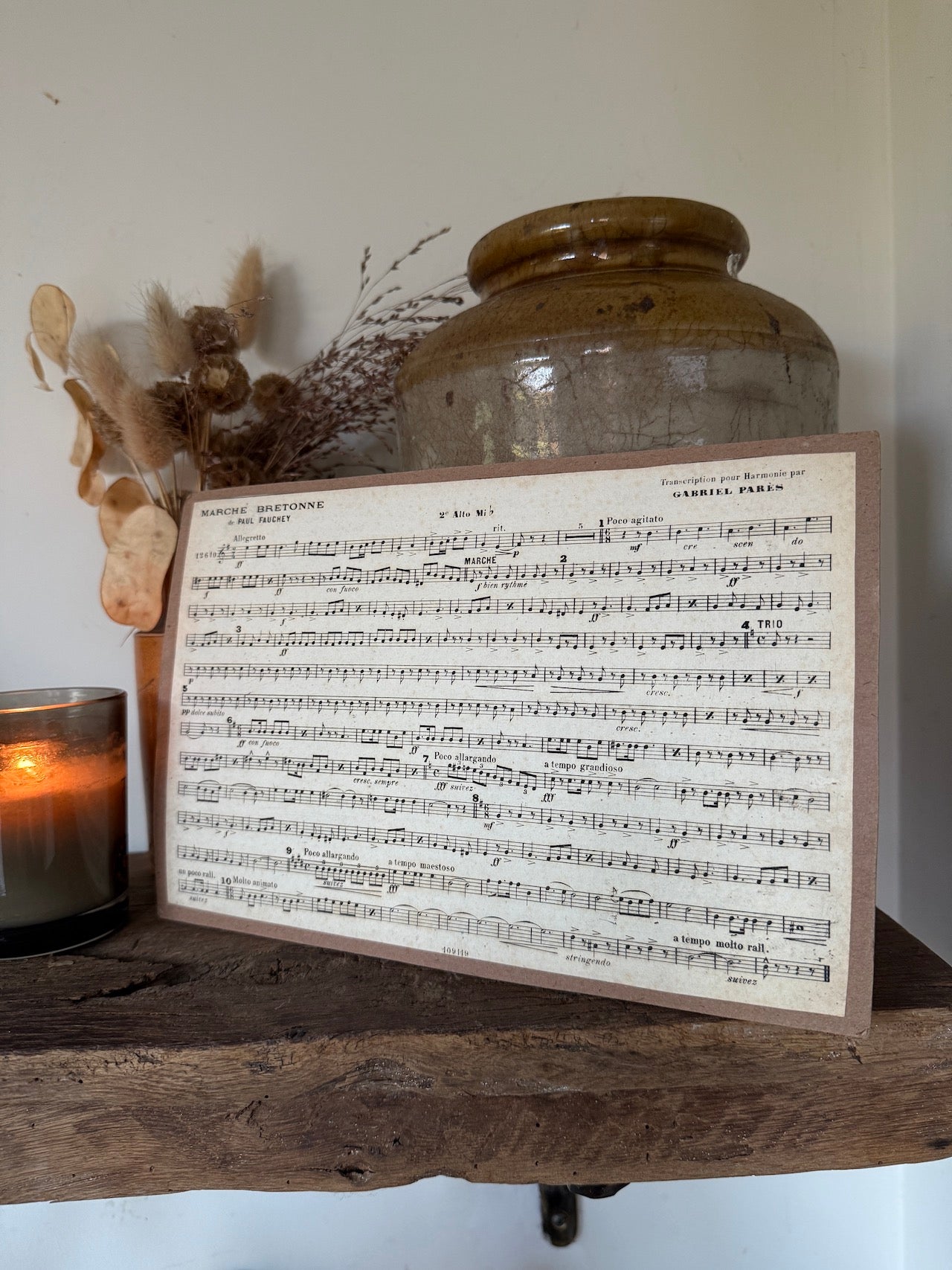 Vintage French sheet music