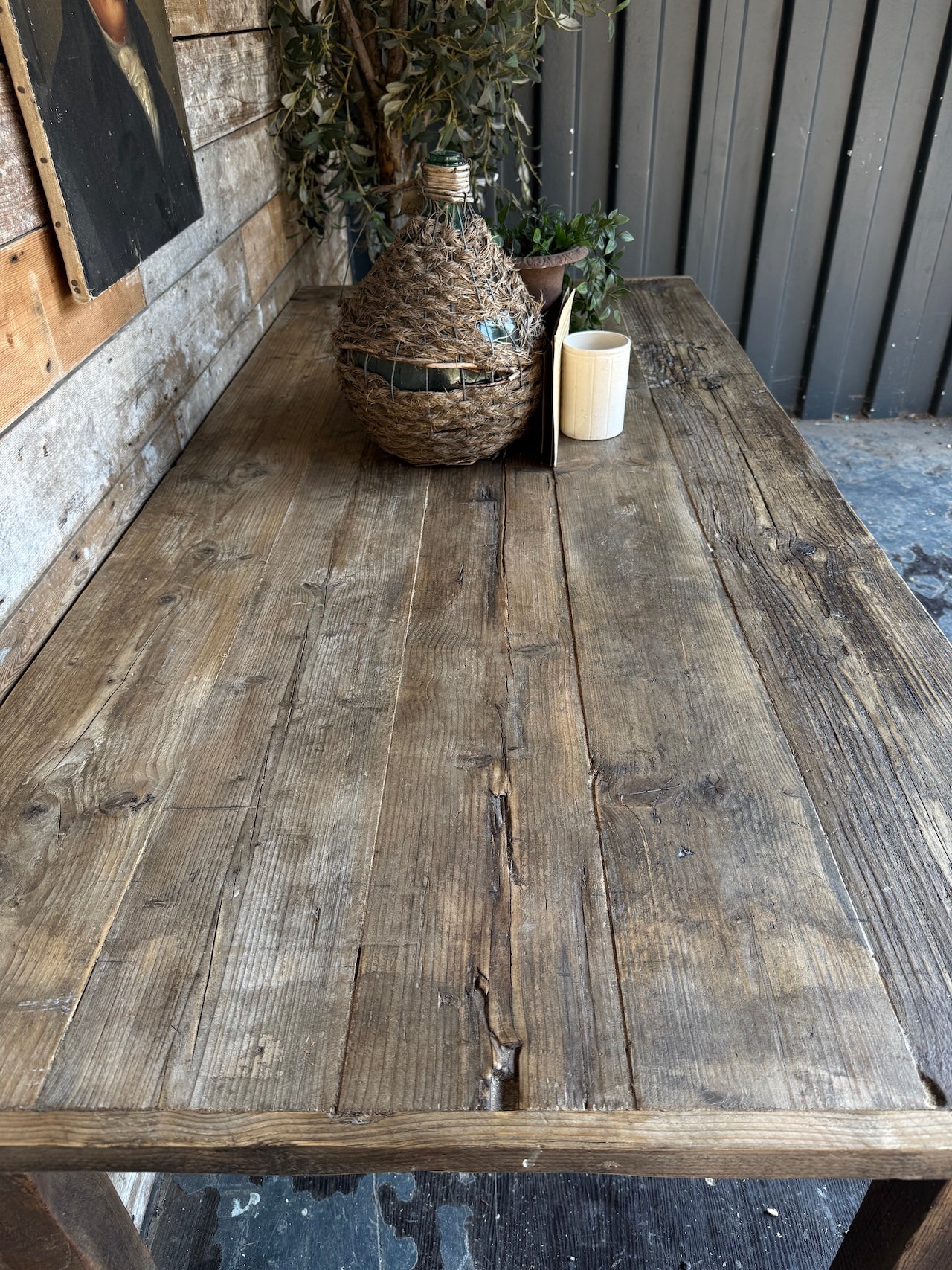 Rustic, reclaimed 2 metre table