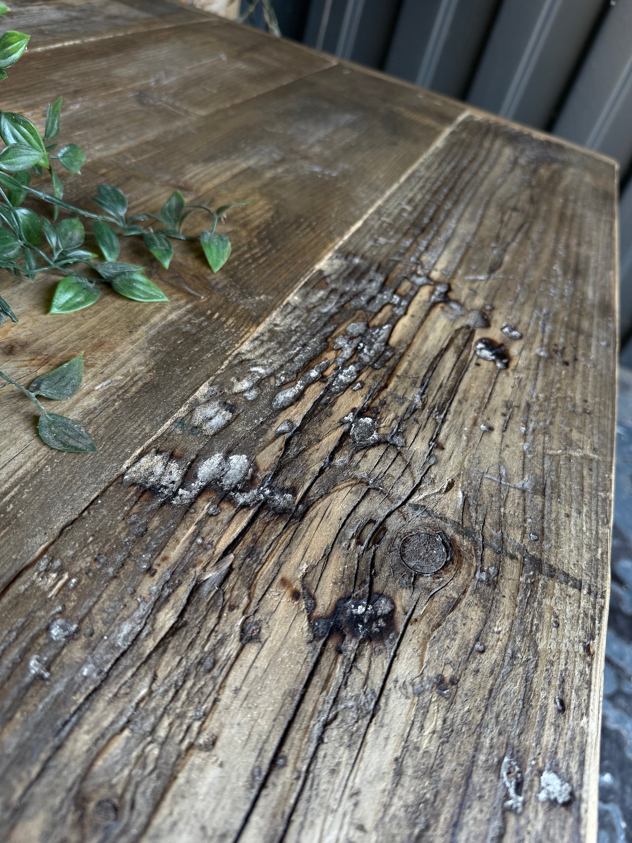 Rustic, reclaimed 2 metre table