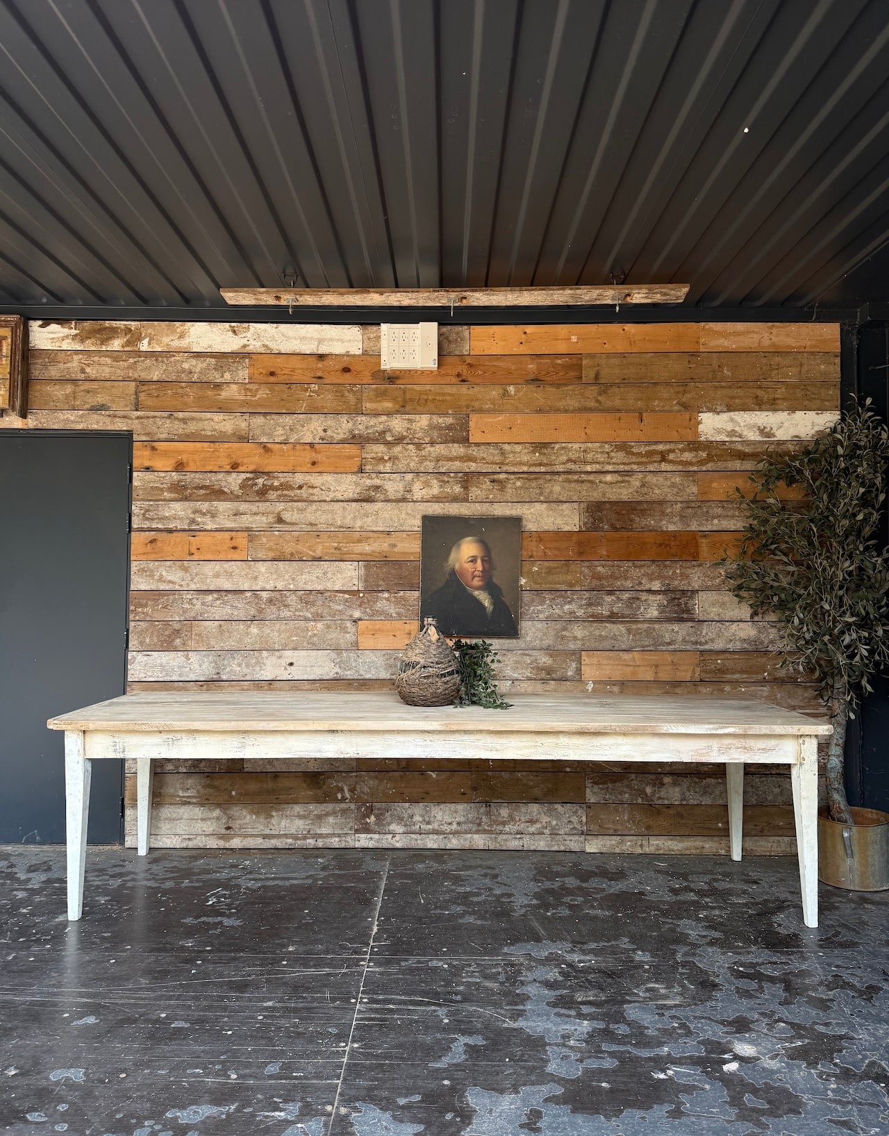 Reclaimed French style 3 metre table