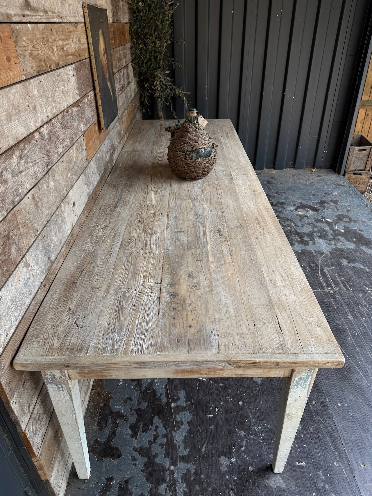 Reclaimed French style 3 metre table