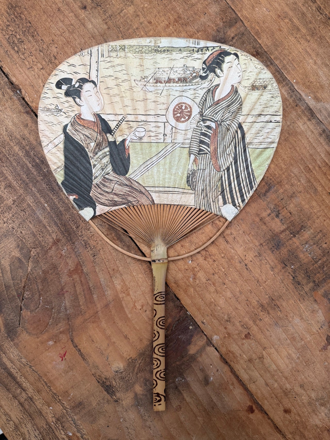Vintage Japanese Uchiwa fans