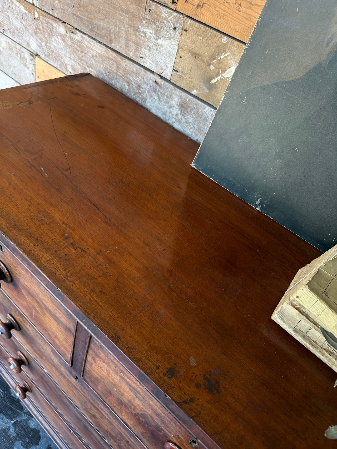 Handsome rustic Scottish chest of drawers