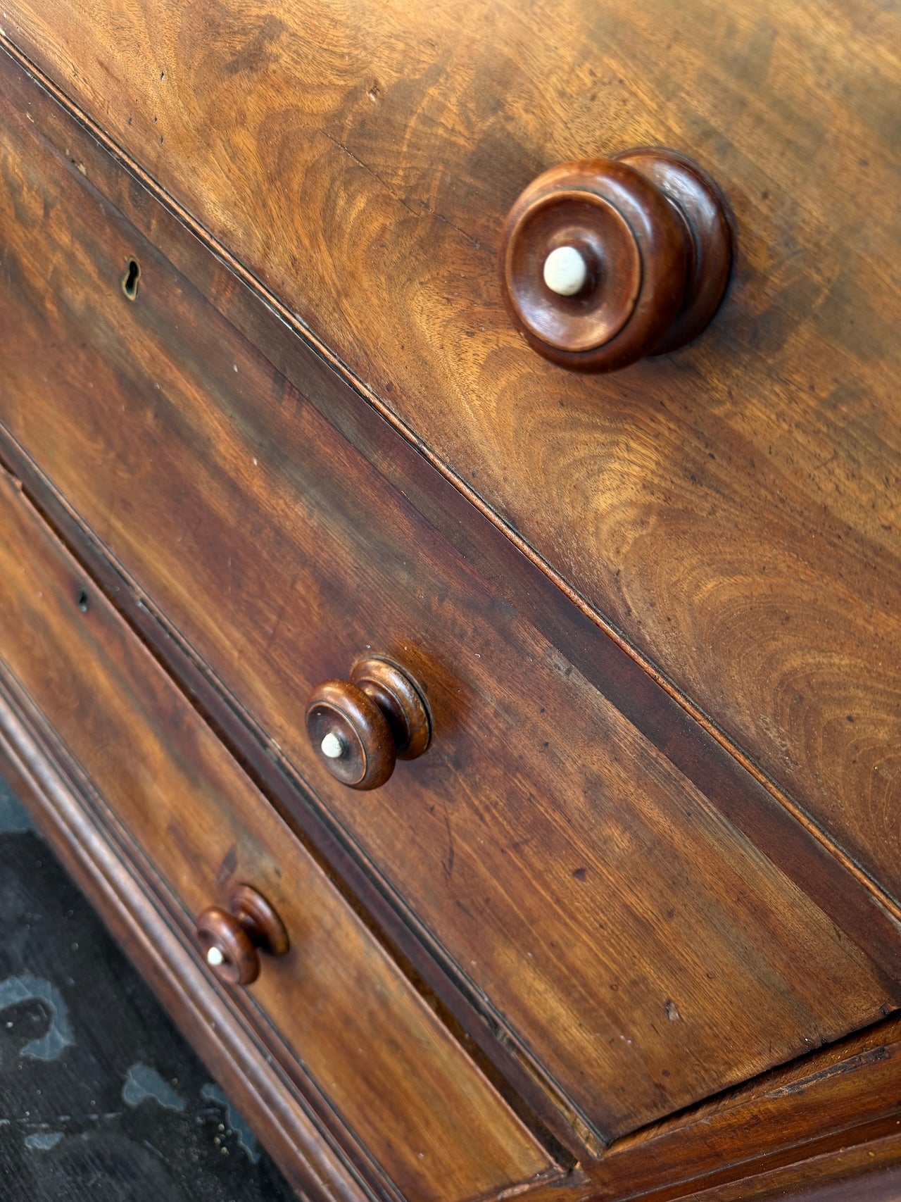 Handsome rustic Scottish chest of drawers