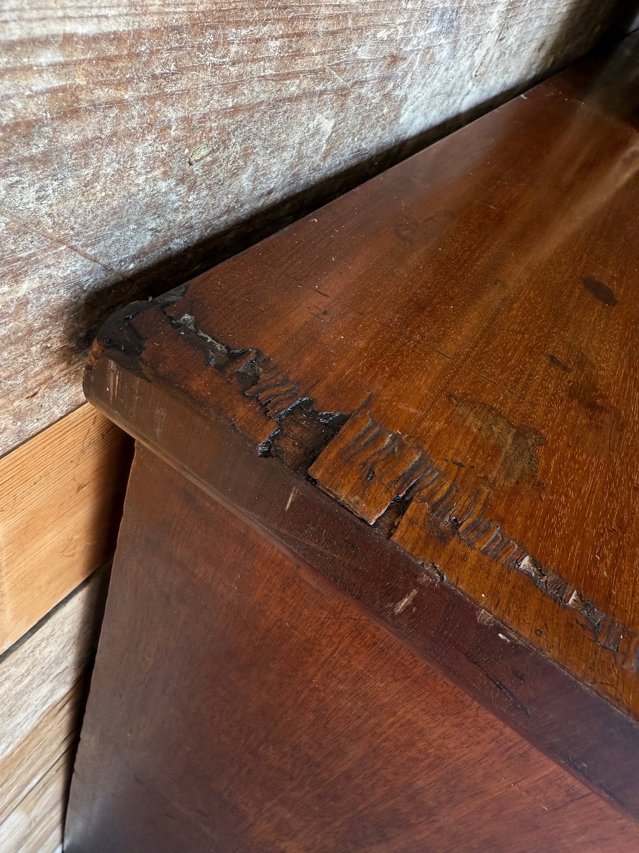 Handsome rustic Scottish chest of drawers