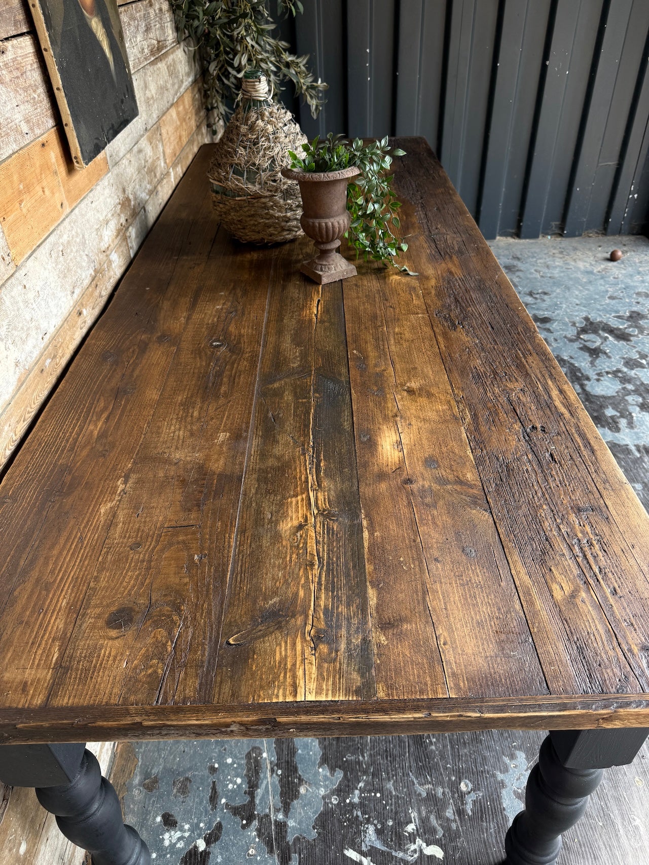 Rustic 2.4 metre reclaimed top table