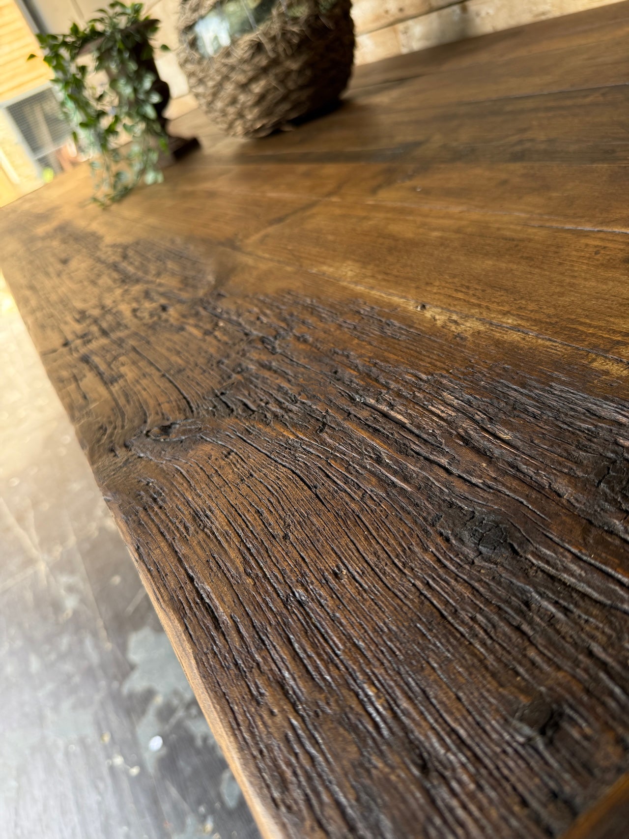 Rustic 2.4 metre reclaimed top table