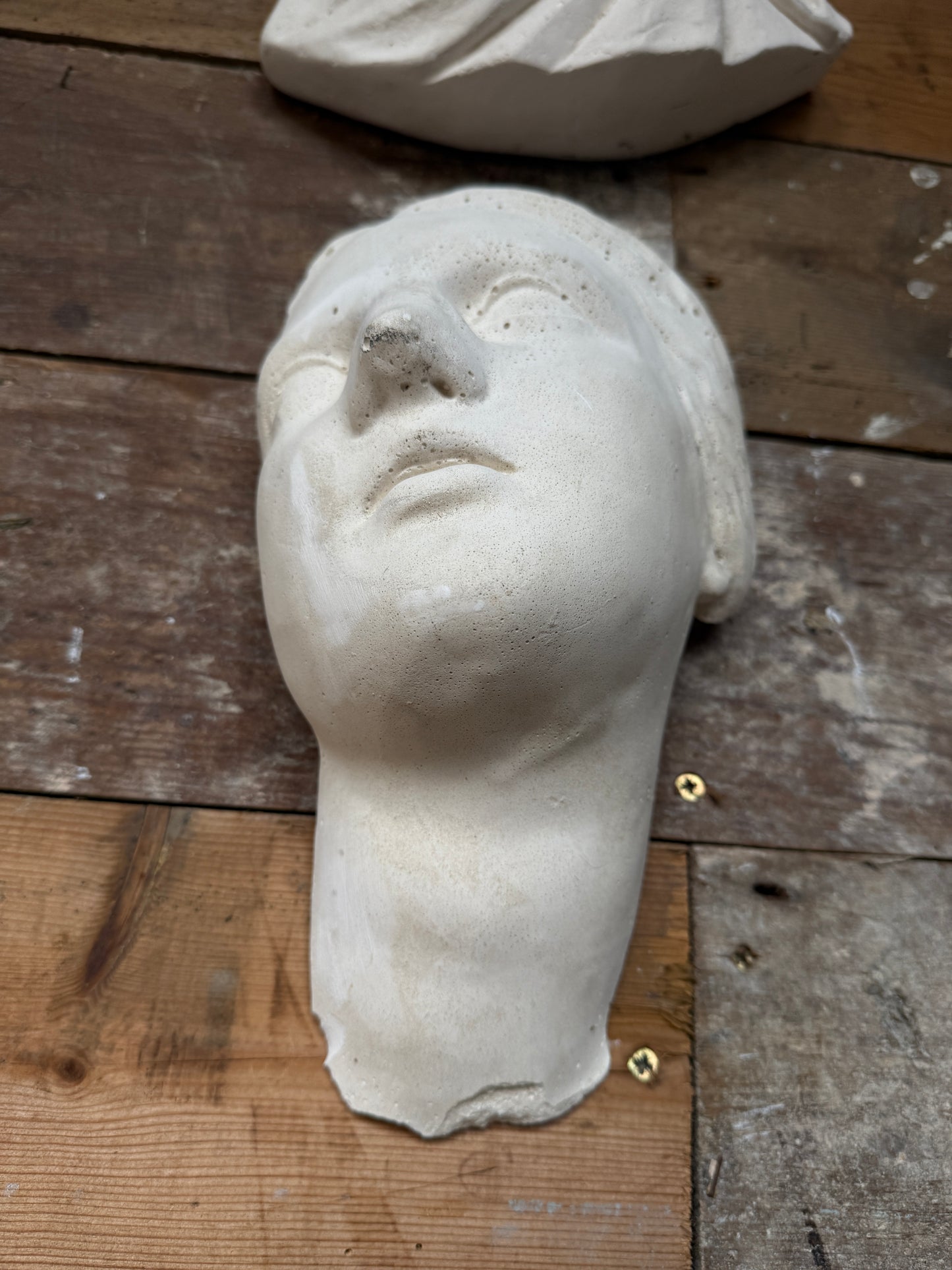 Plaster sculpture of a Greek female