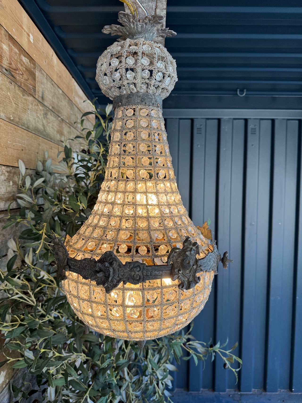 Small empire style chandelier