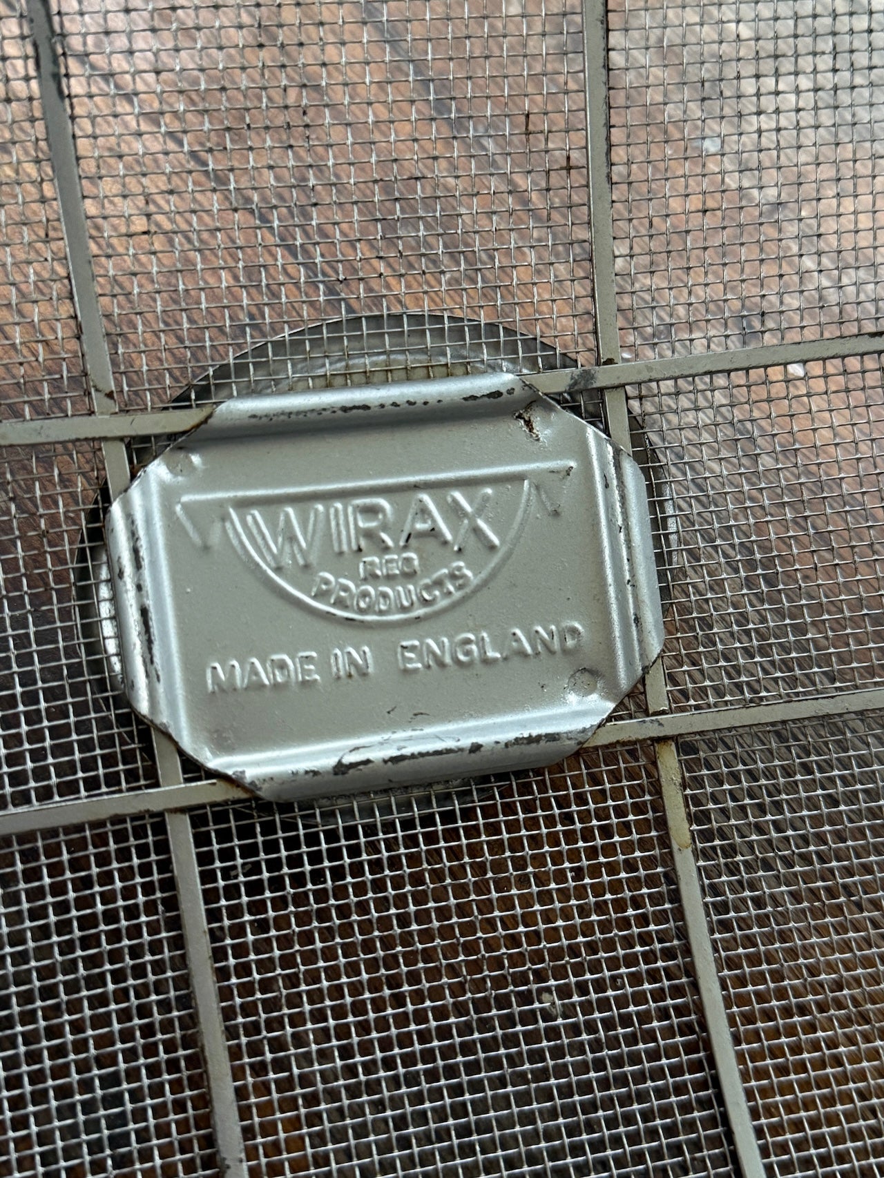 Vintage mesh Wirax oval food cover / cloche