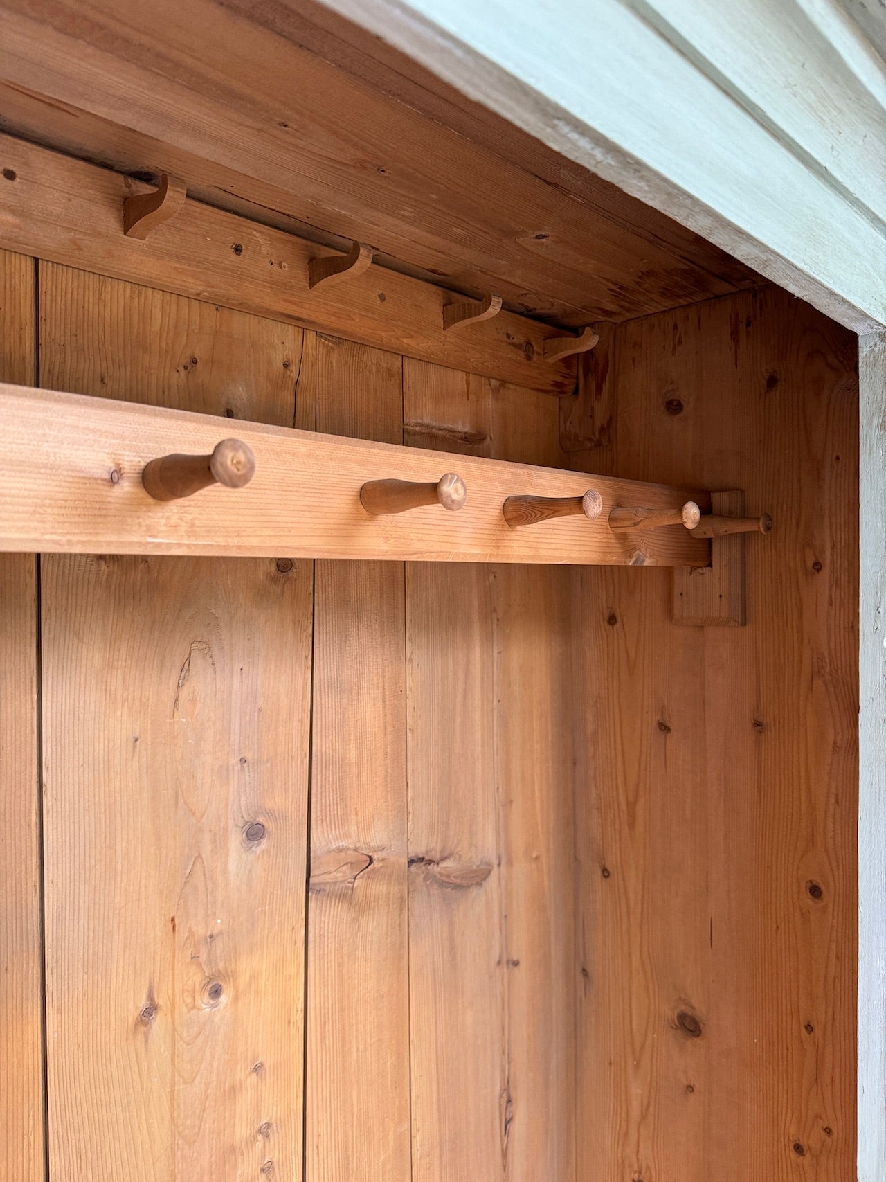 Panelled cloaks cupboard