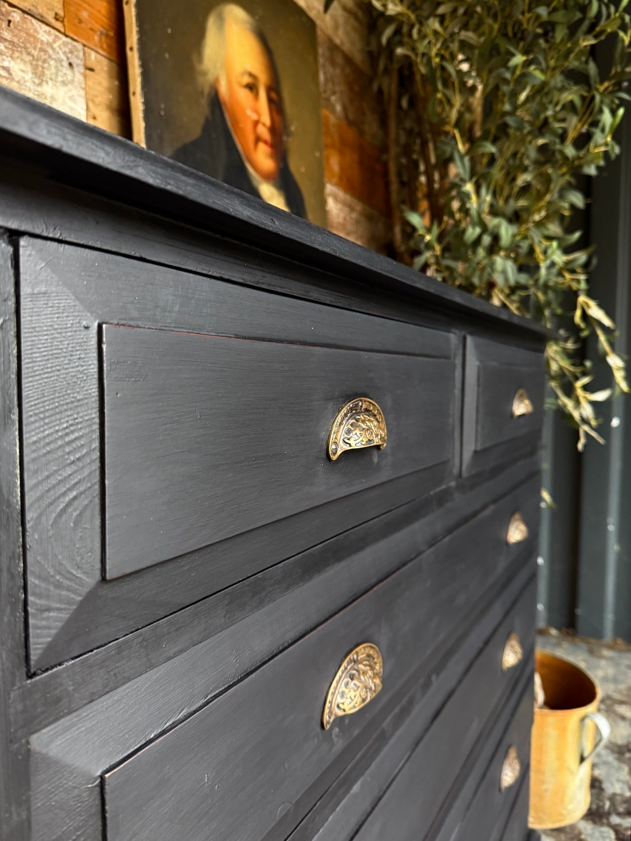 Handsome painted chest of drawers