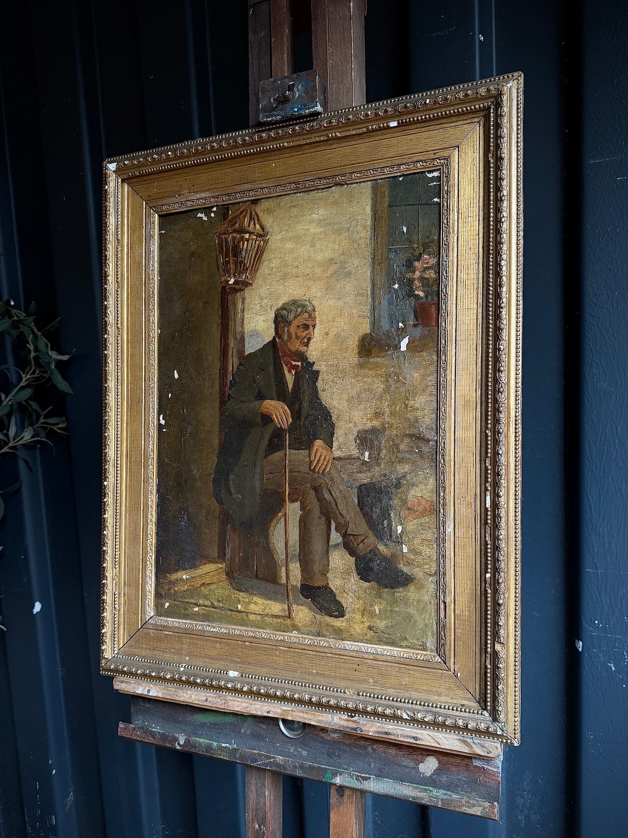 Gilt framed oil painting
