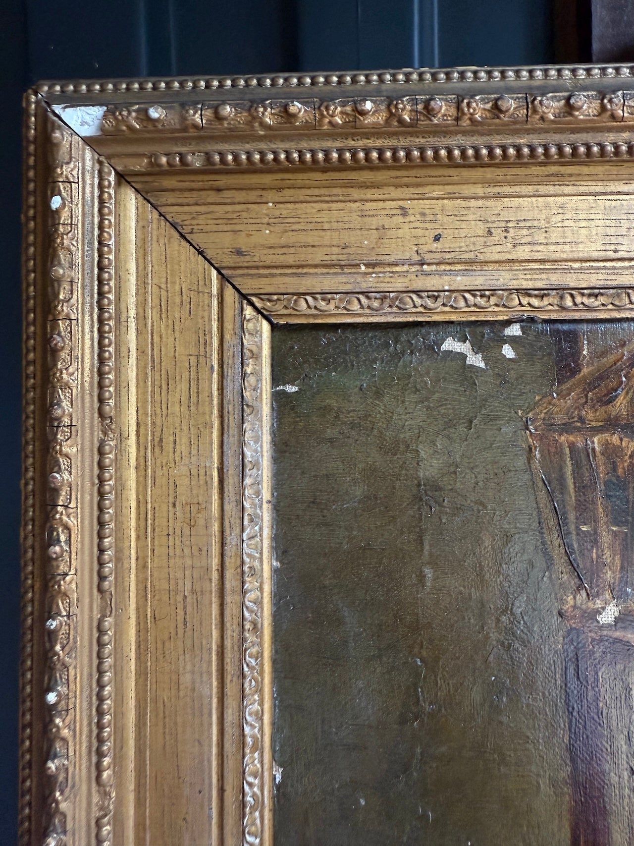 Gilt framed oil painting