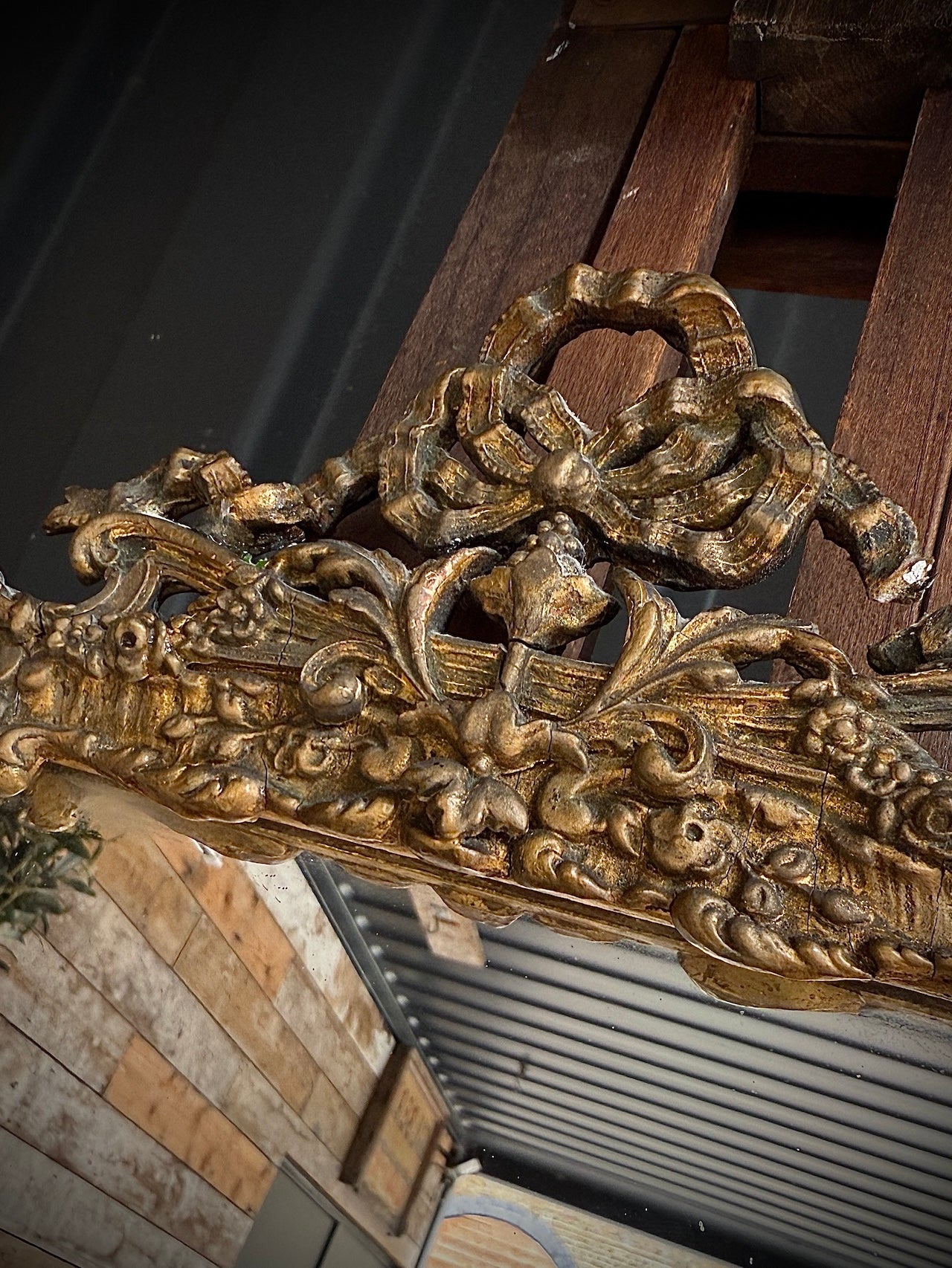 French gilt mirror