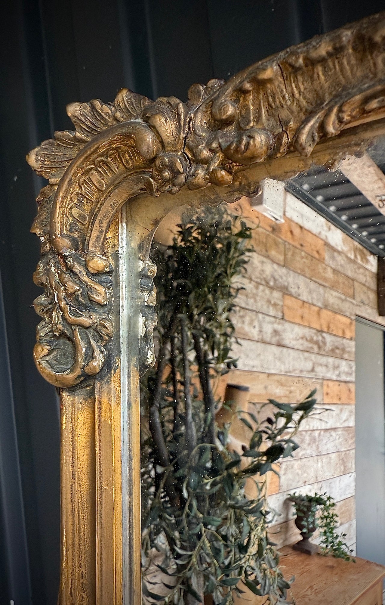 French gilt mirror