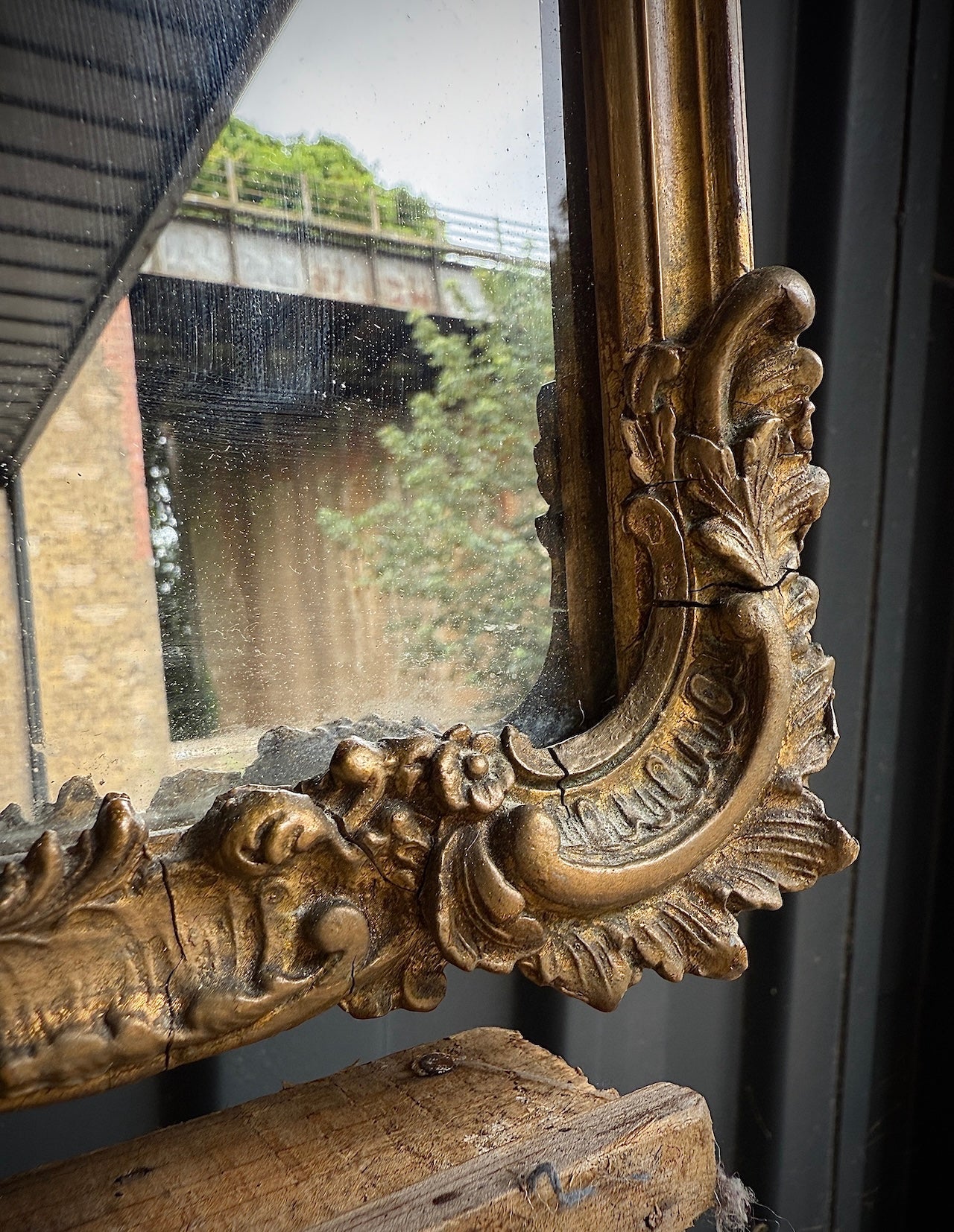 French gilt mirror