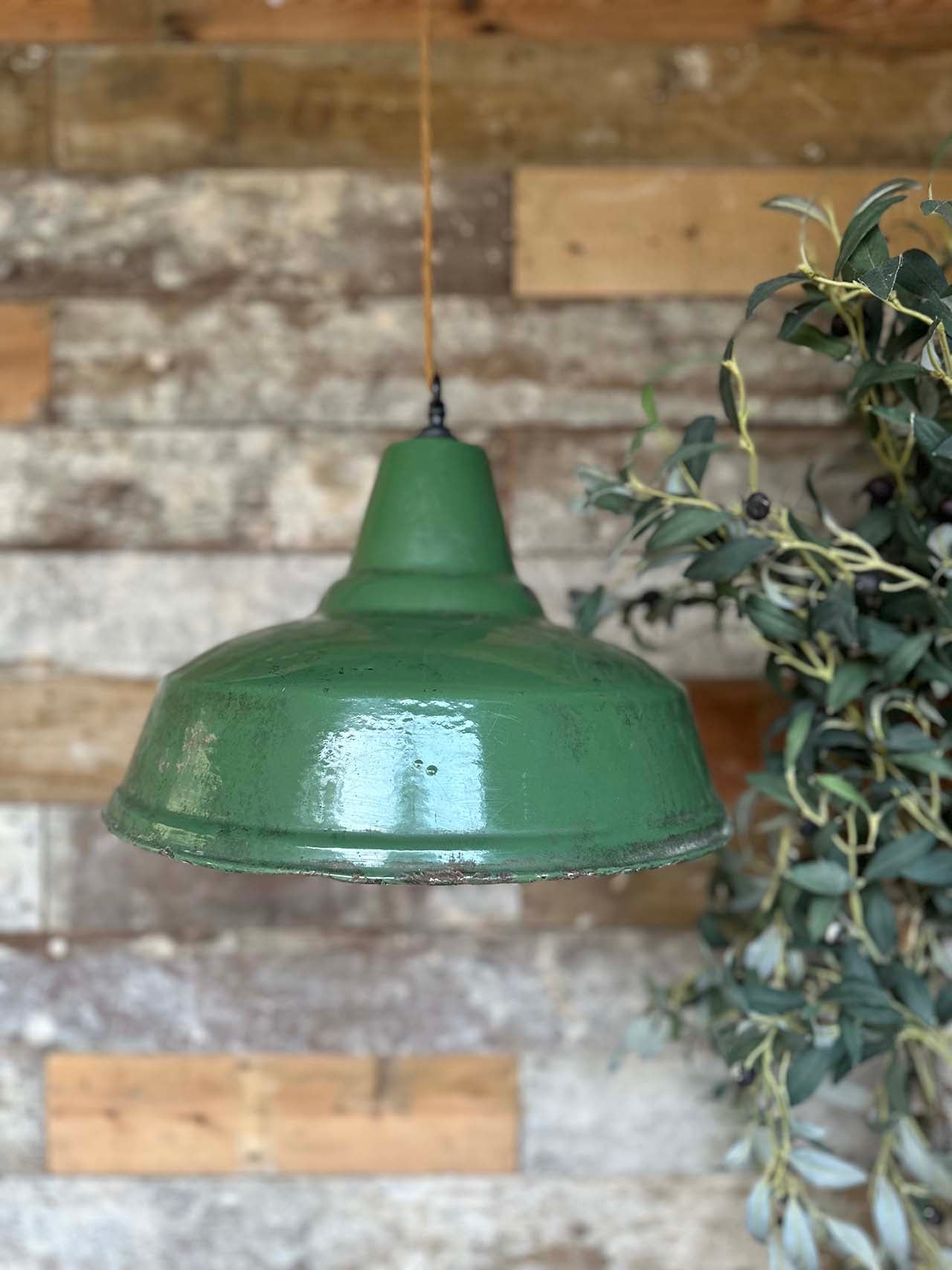 Green Vintage Factory Lamp