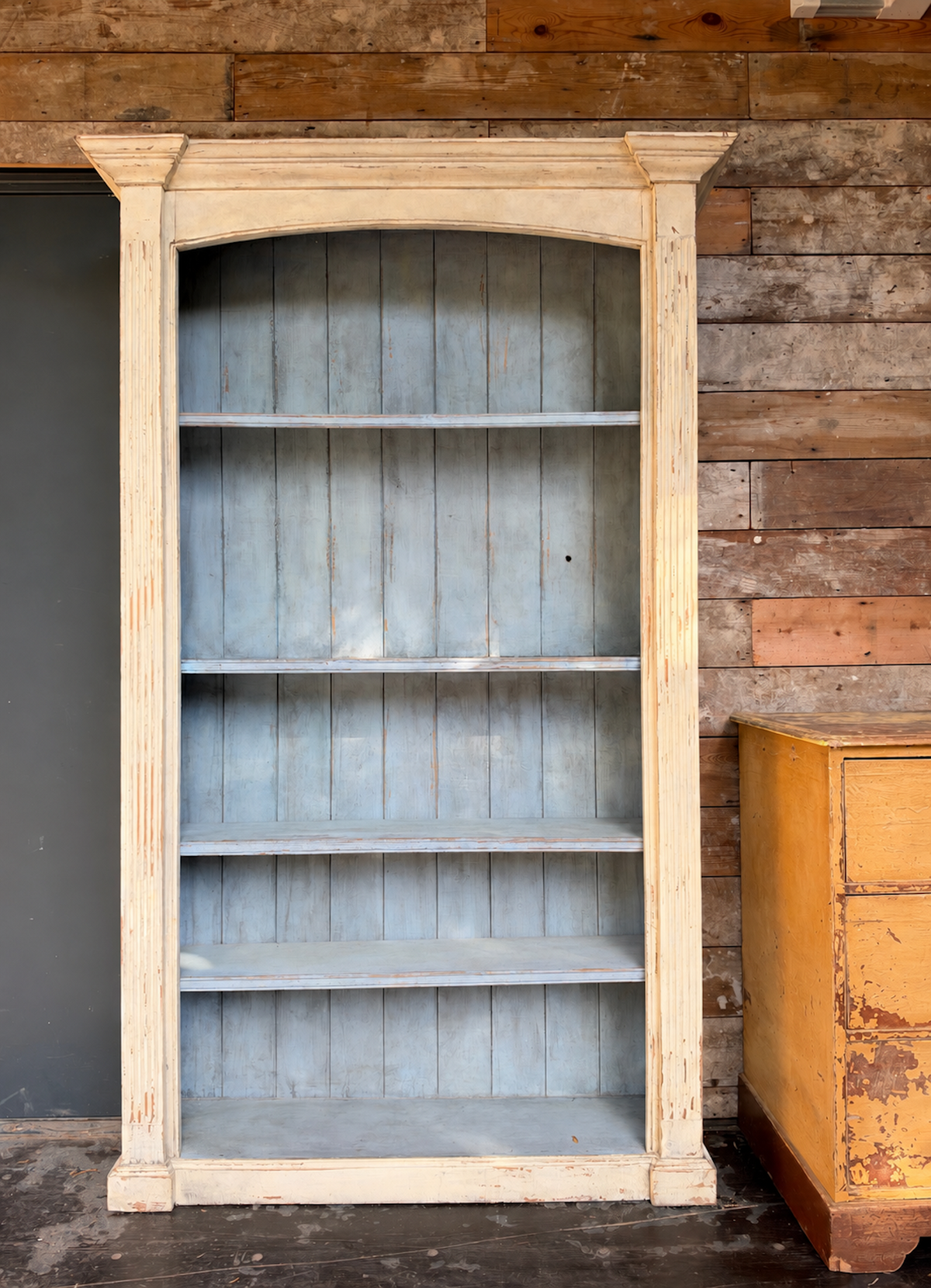Painted bookcase