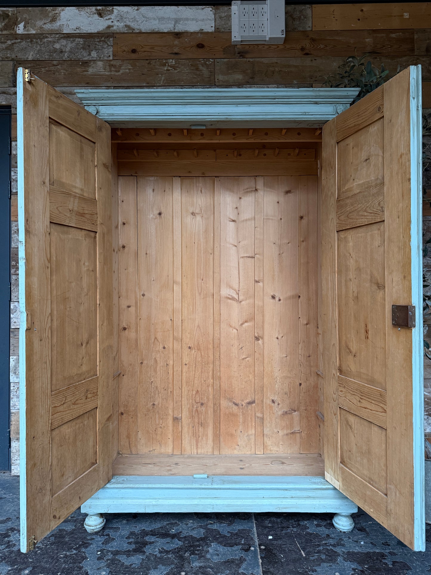 Handsome vintage cloaks cupboard