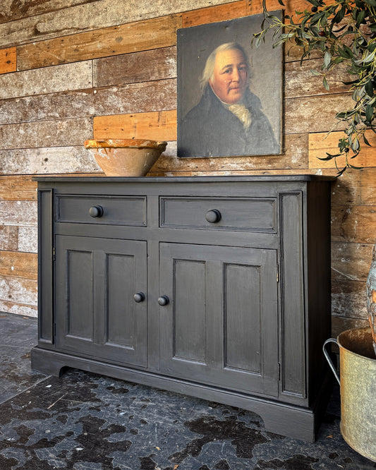 Handpainted old pine sideboard