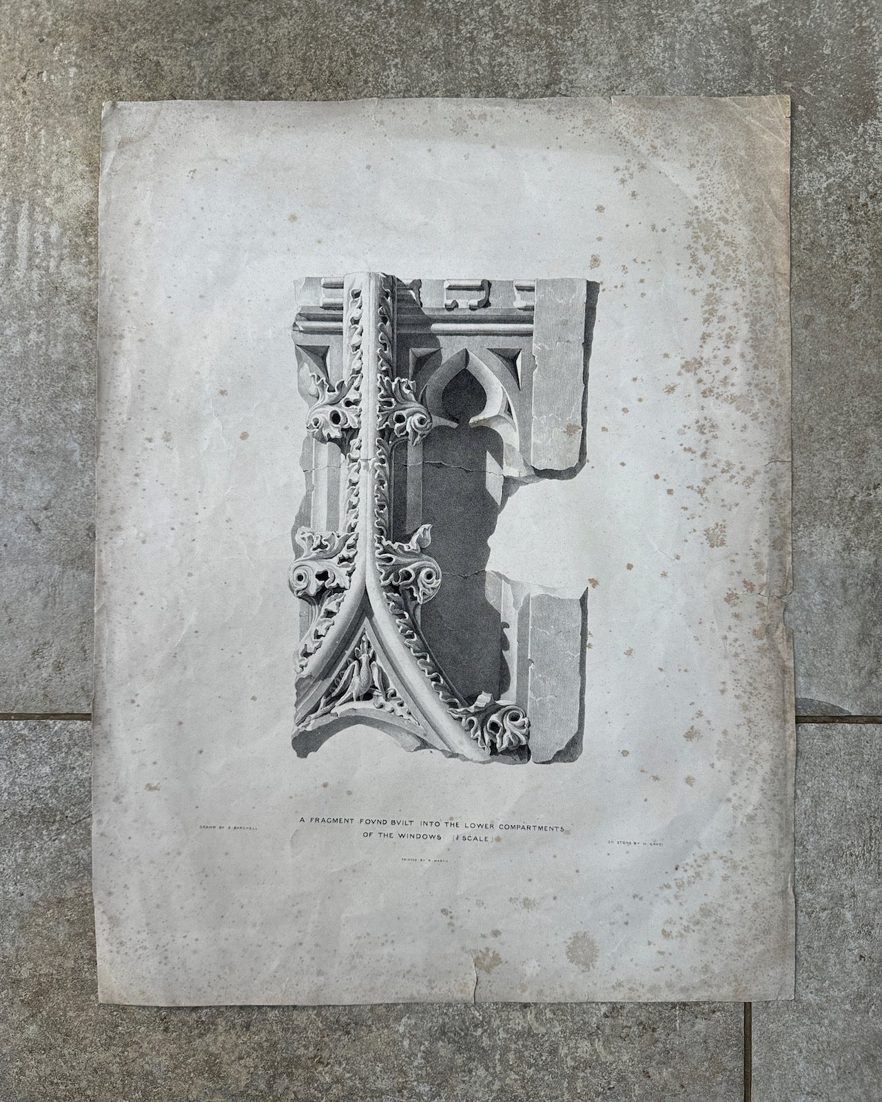 Architectural fragment print