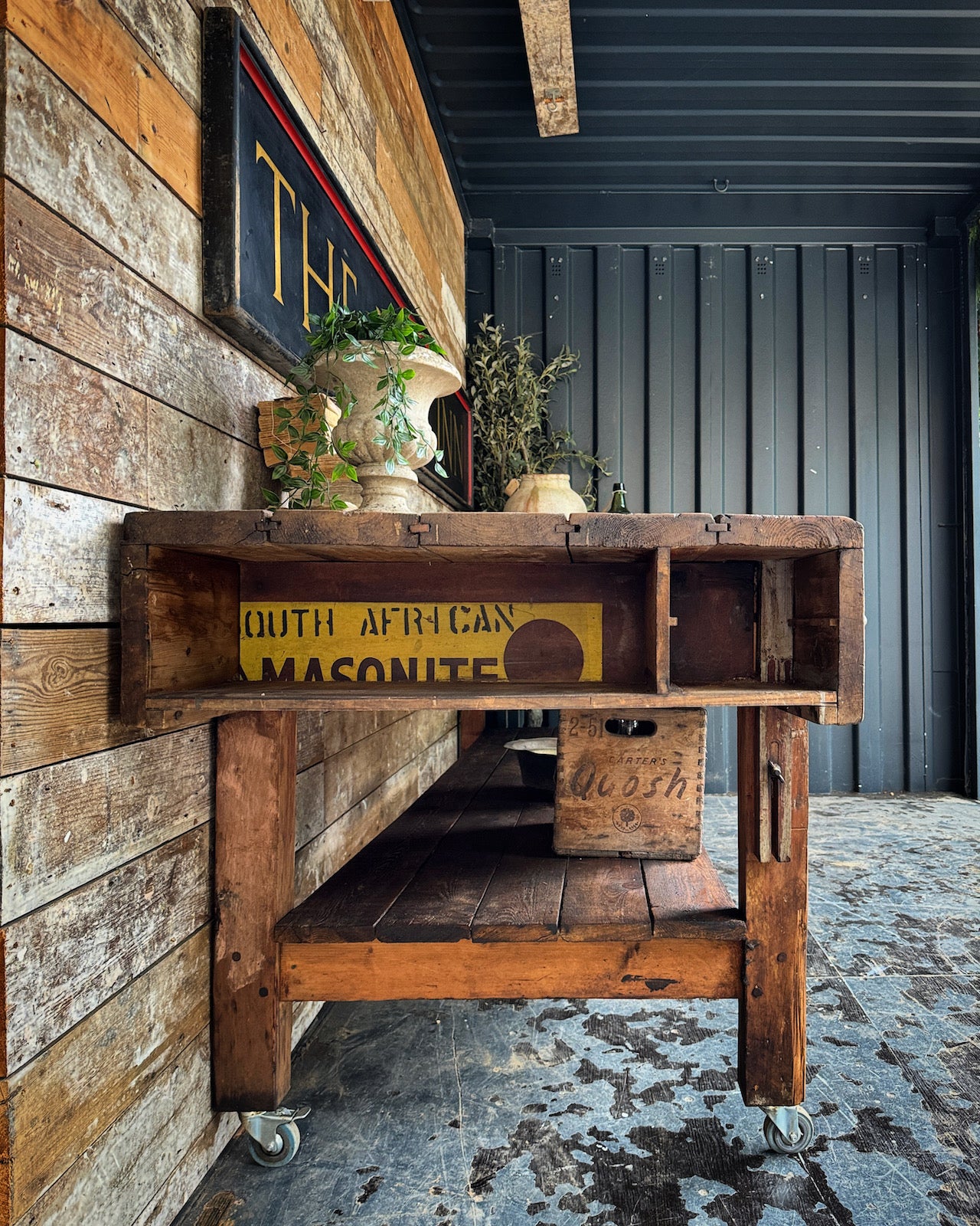 Fabulous, big ex workbench - superb kitchen island