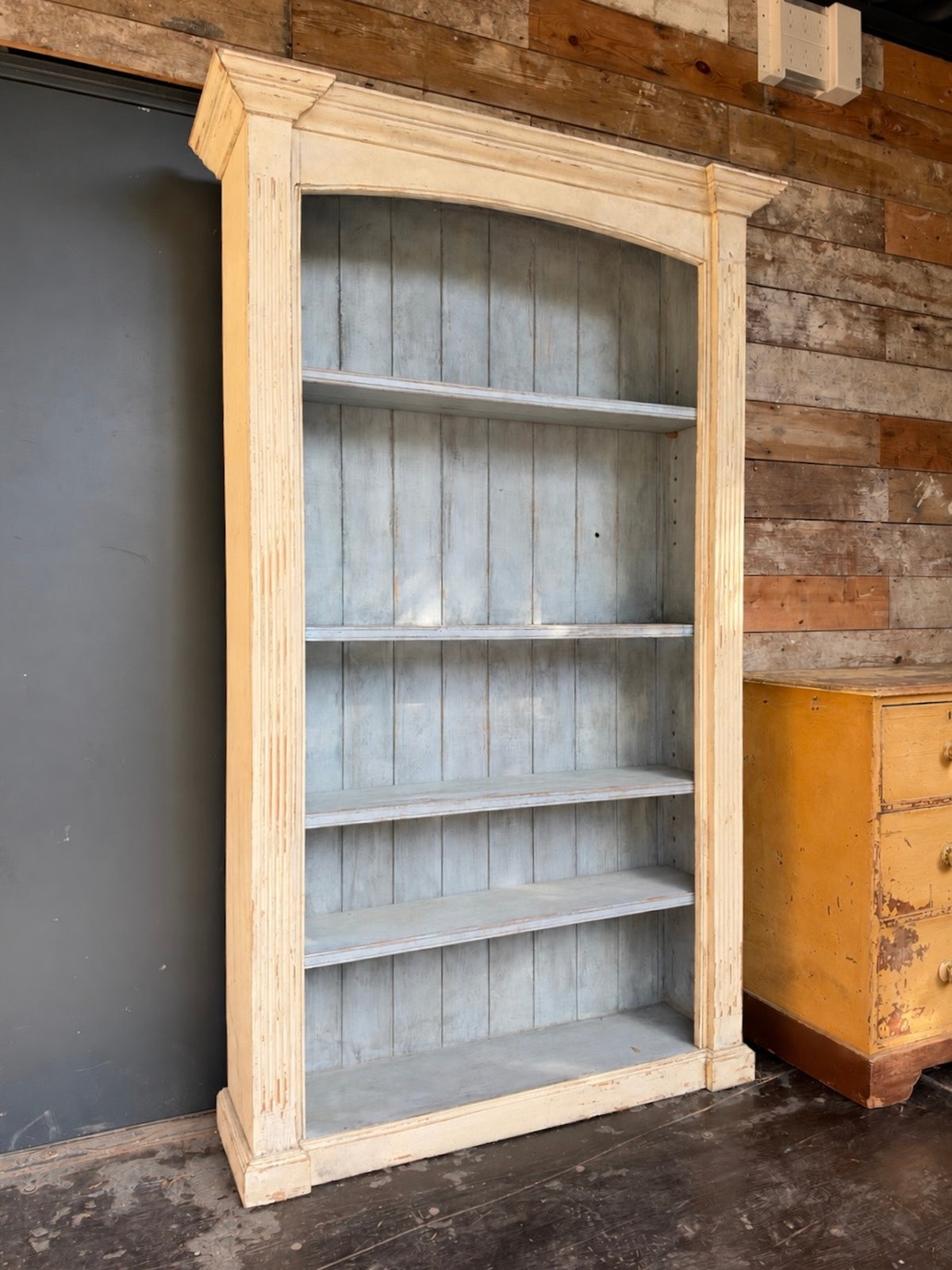 Painted bookcase