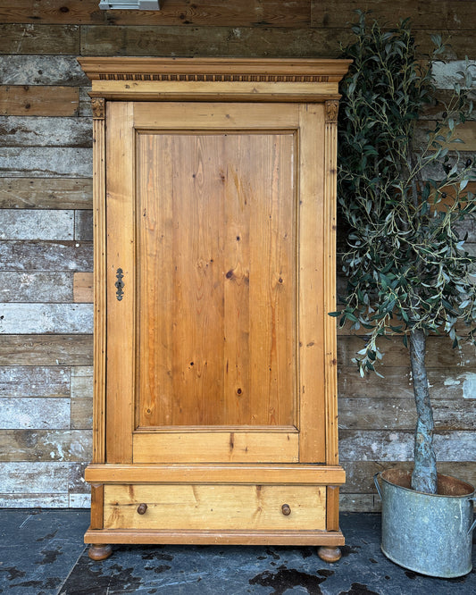 Vintage pine child's wardrobe