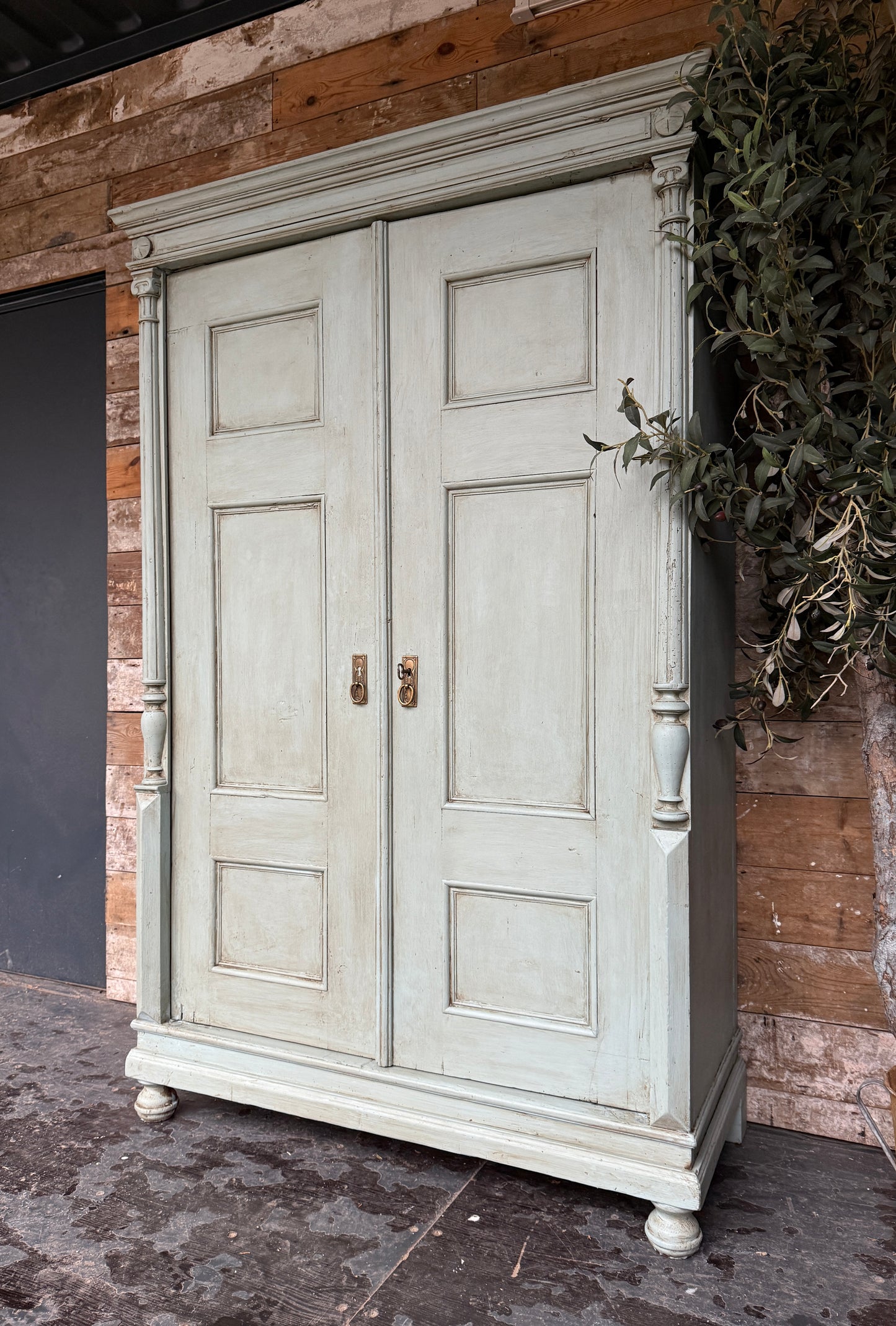 Handsome vintage cloaks cupboard