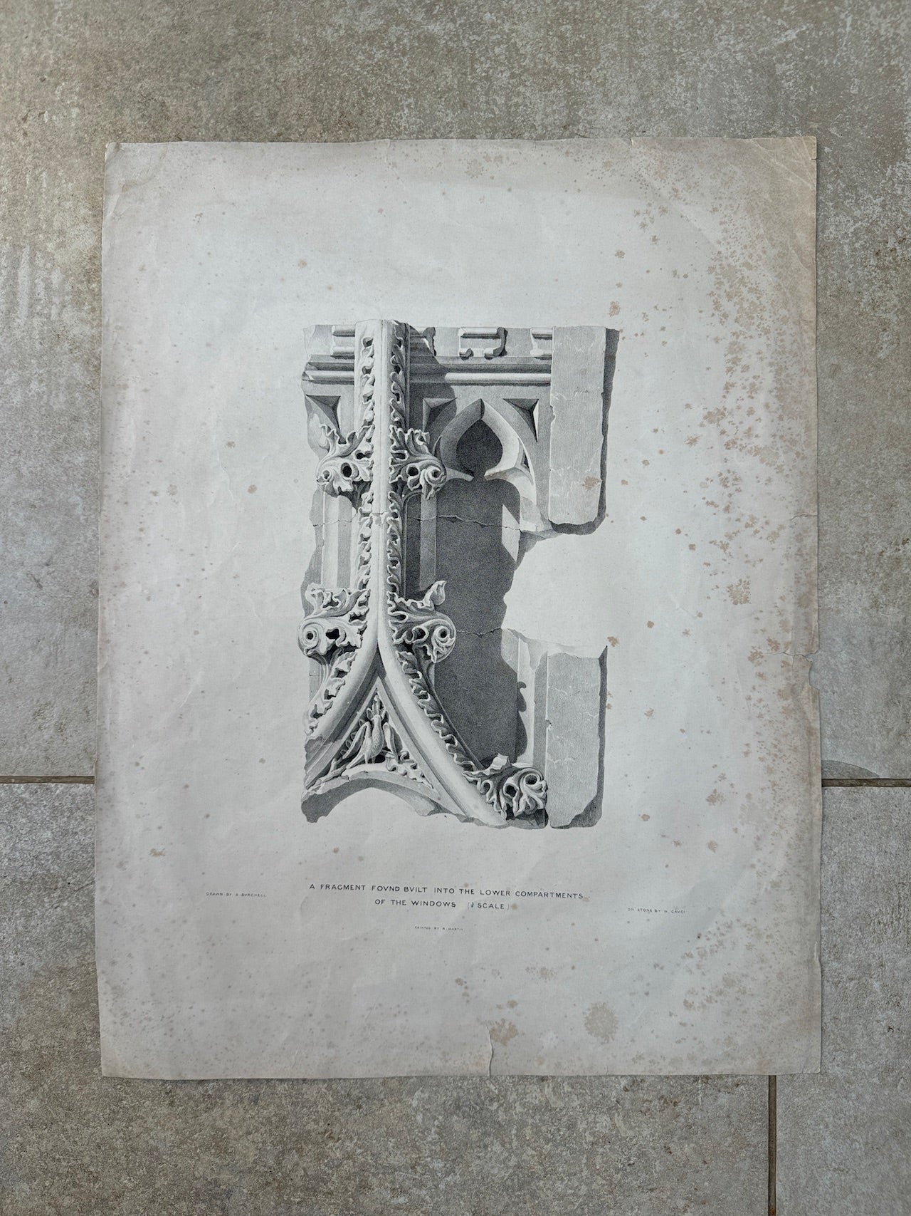 Architectural fragment print