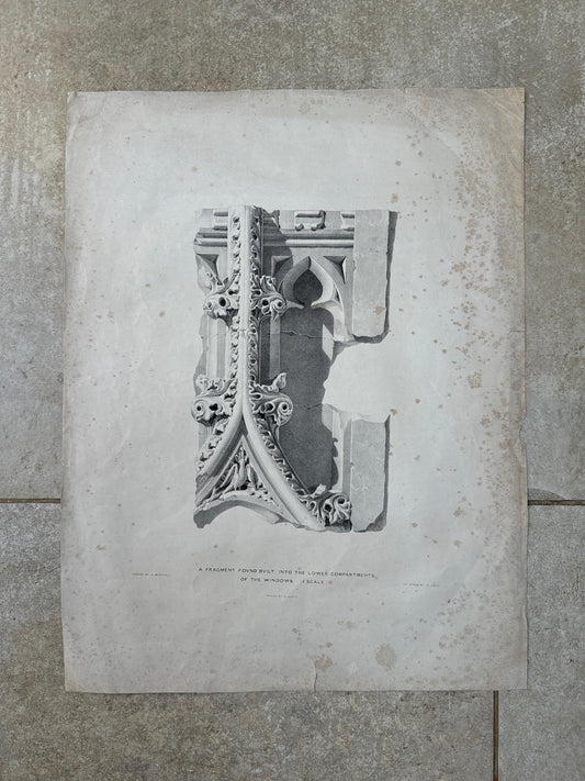 Architectural fragment print