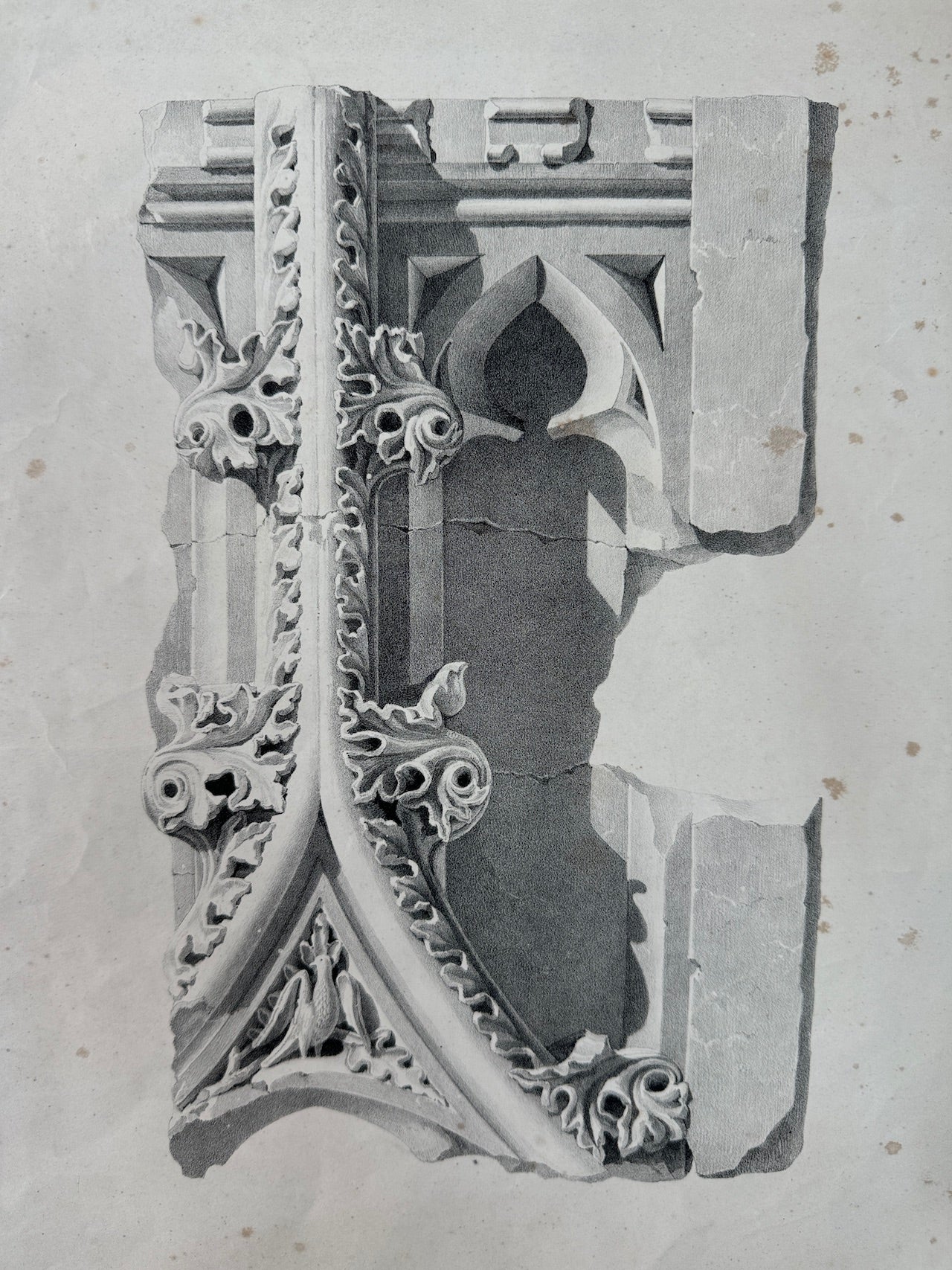 Architectural fragment print