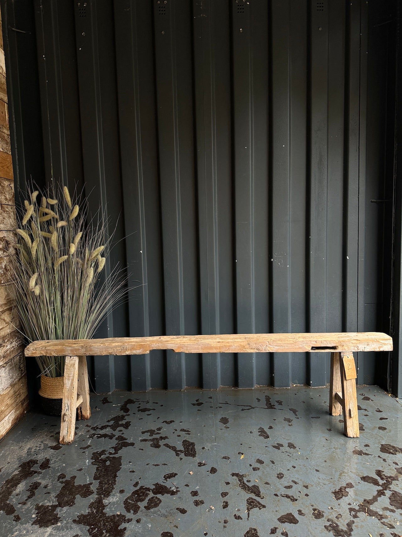 Reclaimed elm benches