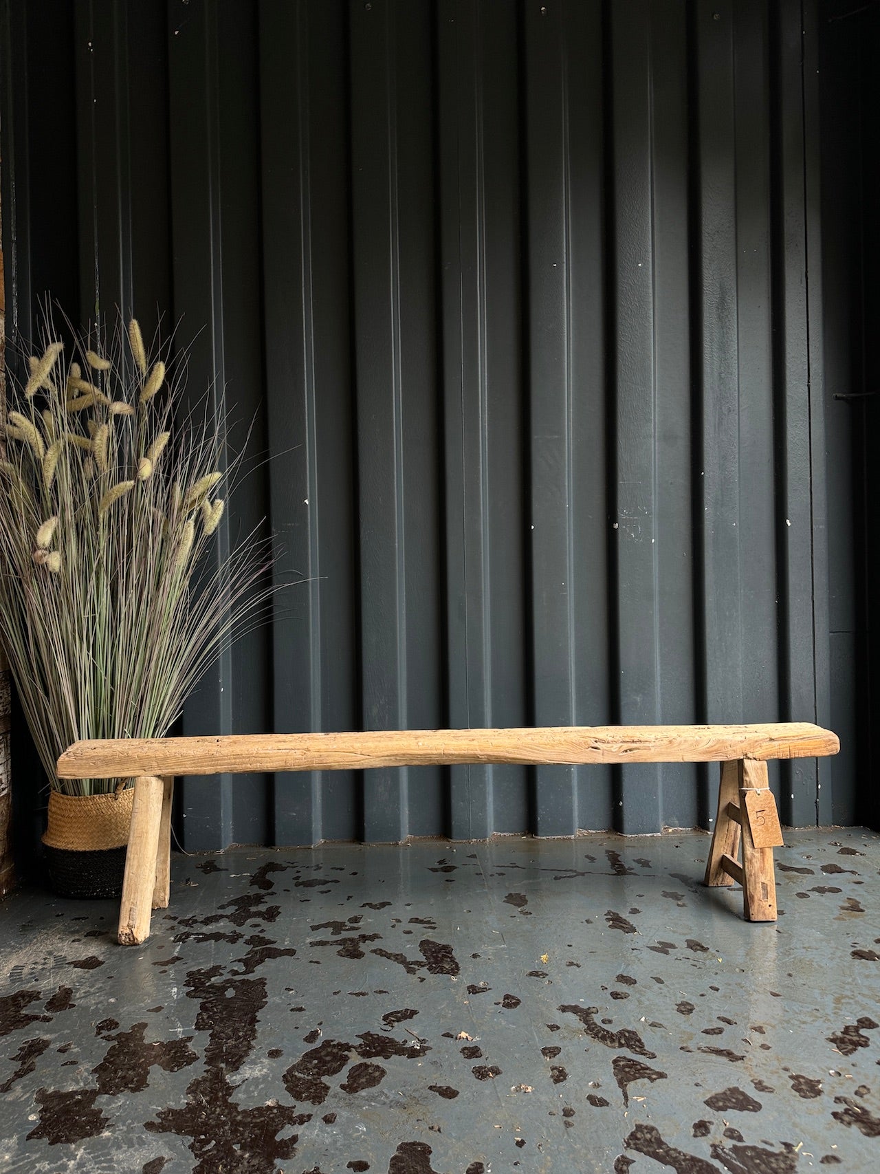 Reclaimed elm benches