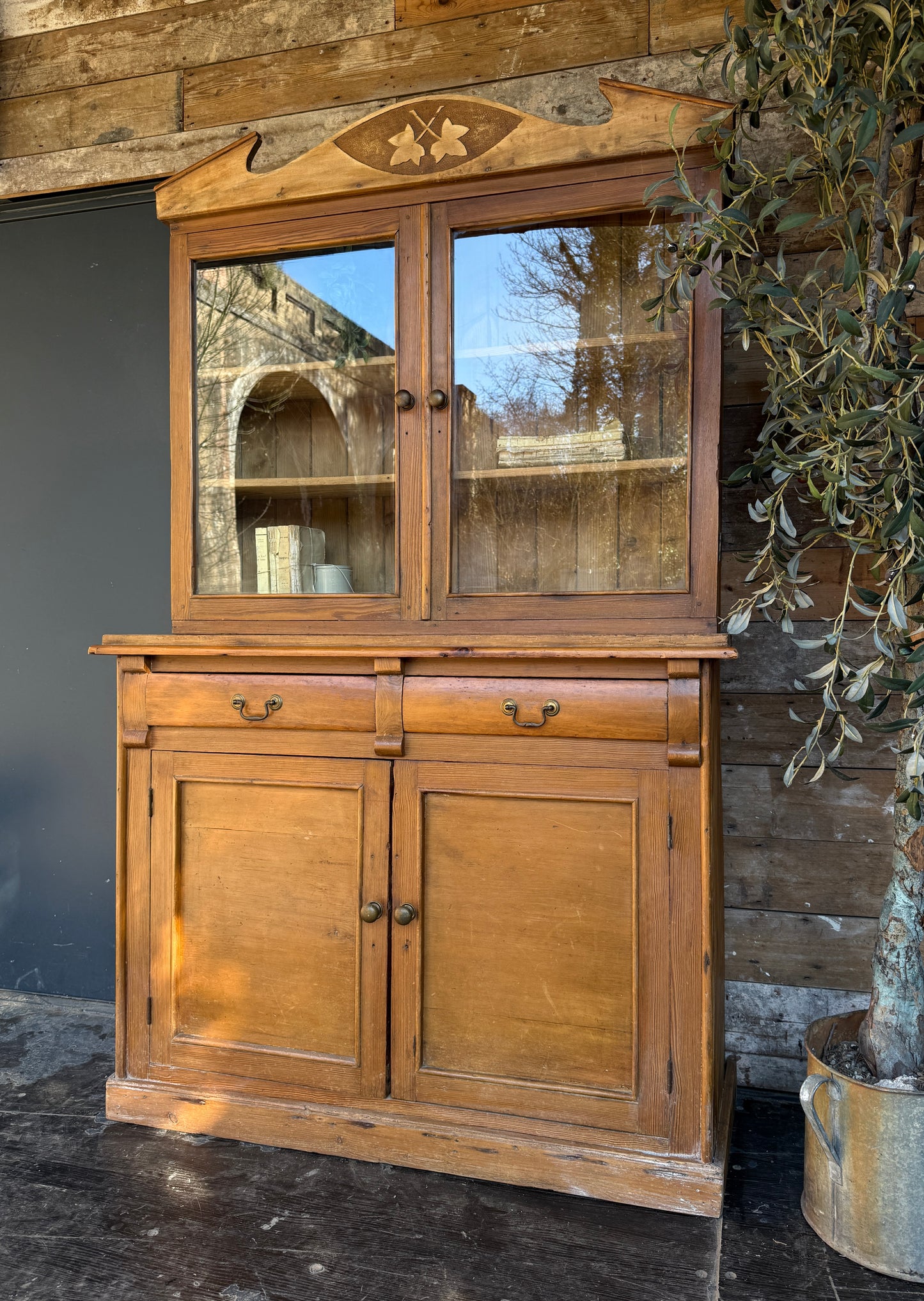 Rustic glazed dresser