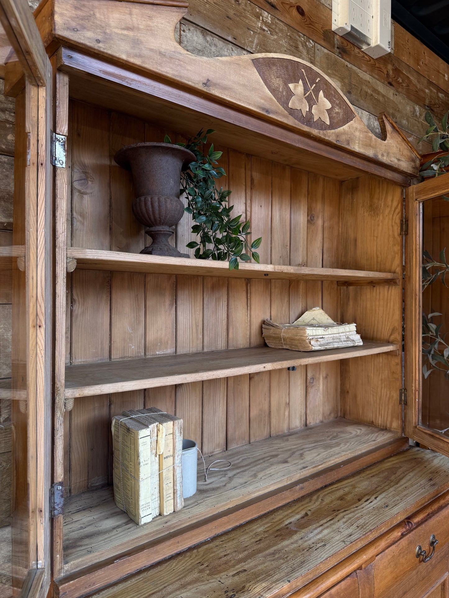 Rustic glazed dresser