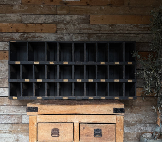 Vintage Industrial Pigeonhole / Sorting Unit