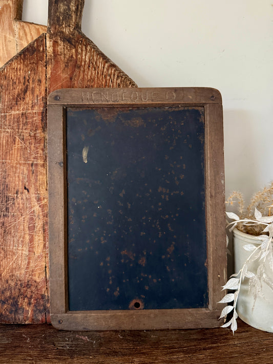 Vintage French school chalkboard