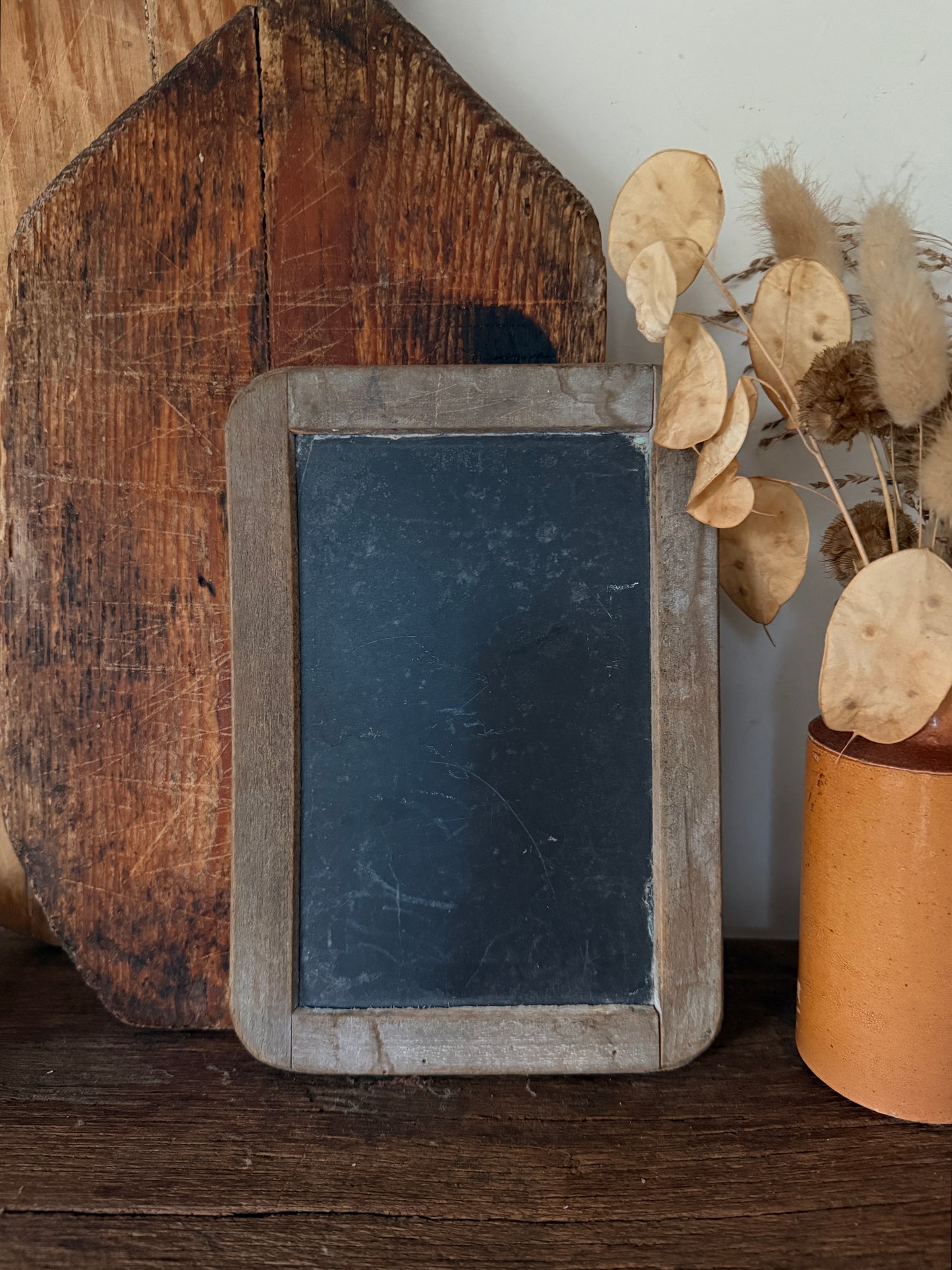 Small vintage French school chalkboard