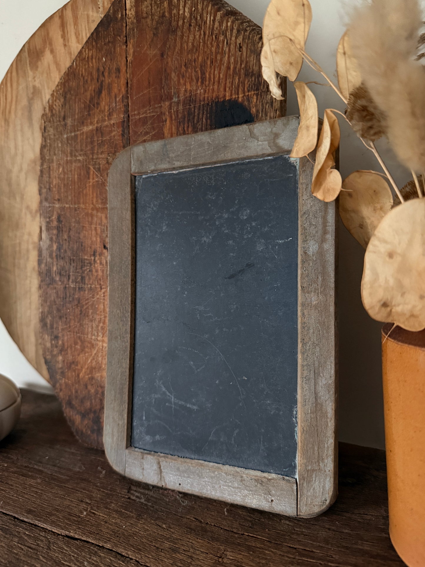 Small vintage French school chalkboard