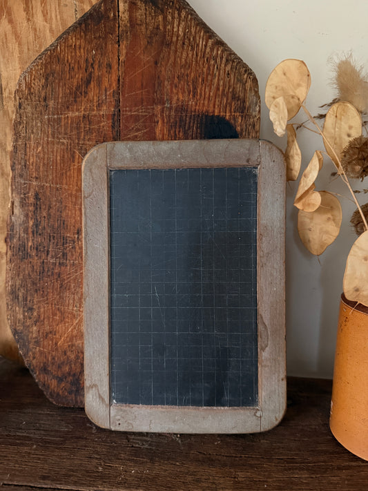 Small vintage French school chalkboard
