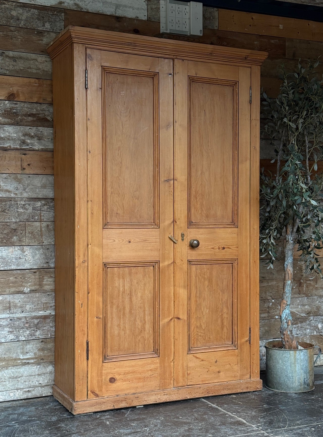 Superb, big old pine housekeepers cupboard - ideal pantry