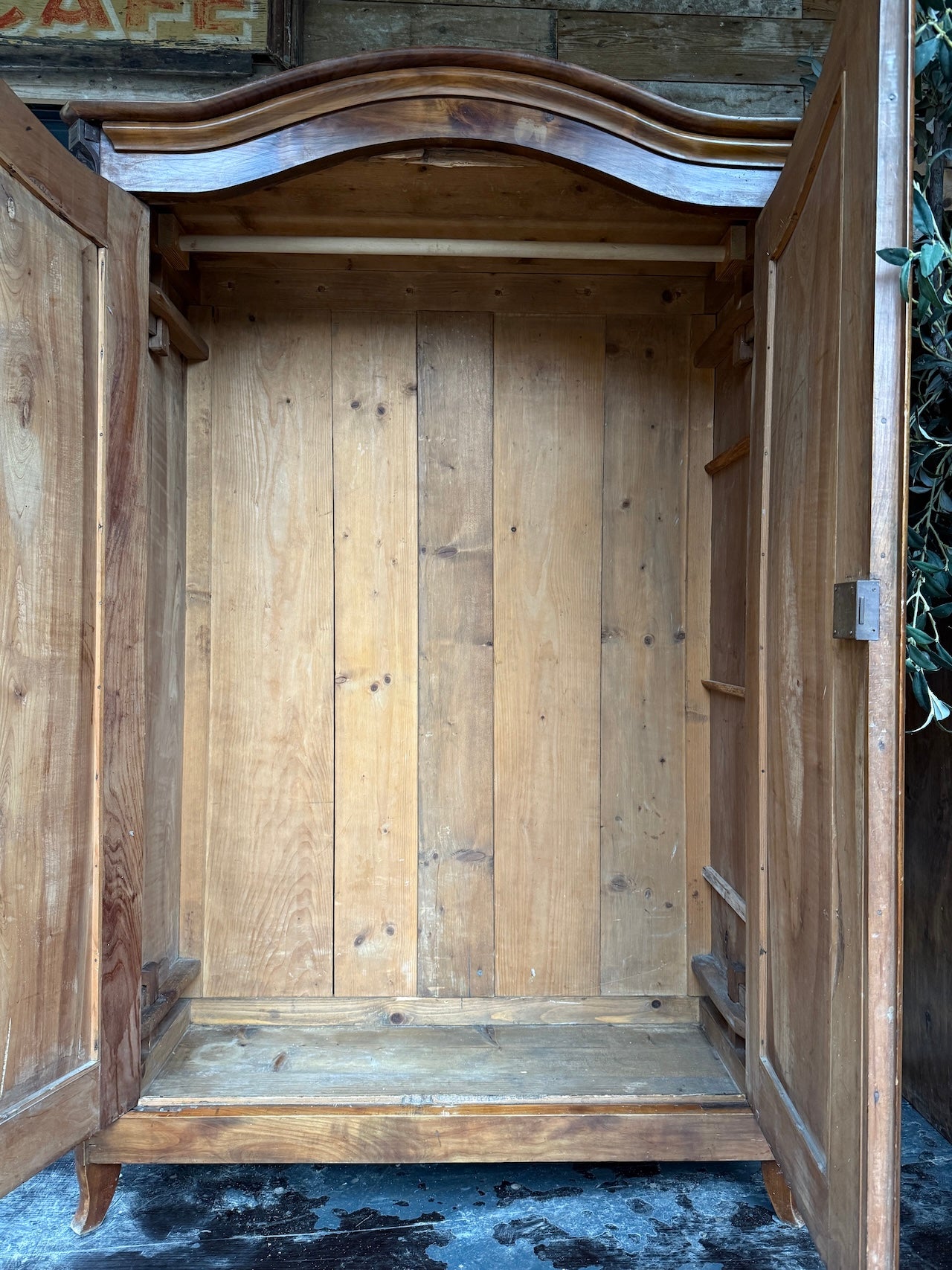 Handsome vintage French wardrobe / armoire