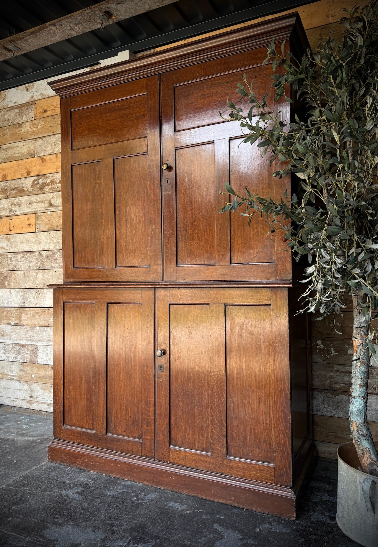 Superb antique housekeepers / School cupboard