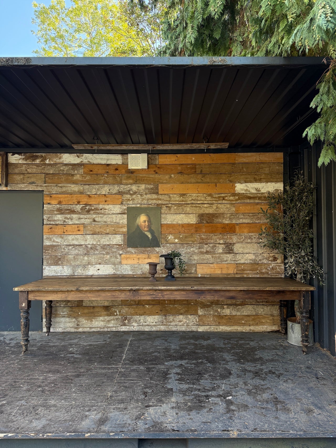 Rustic, reclaimed 3.5 metre table