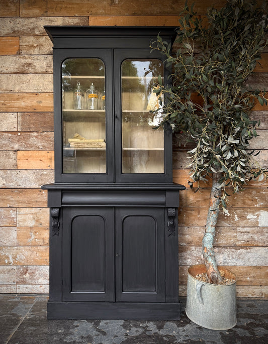 Handsome glazed Victorian dresser